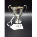 SILVER SHOOTING CUP, HALLMARKED BIRMINGHAM 1913,