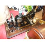 VIBRA WOOD CASED SEWING MACHINE