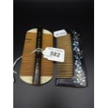 2 ORIENTAL HAIR COMBS FOR DECORATIVE USE