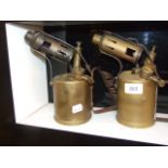 OPTIMUS NO 411 & MONITOR 26 BRASS BLOWLAMPS