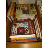 BOX OF BOOKS ON KNITTING,