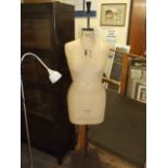 VINTAGE KENNETT & LINDSELL MANNEQUIN ON METAL STAND