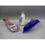 7 AQUATIC THEMED PAPERWEIGHTS,