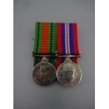 WW2 DEFENCE MEDAL 0-3 YEARS AND 3+ YEARS