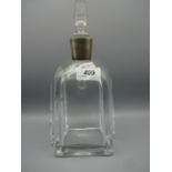 LARGE GLASS SCENT BOTTLE SIGNED DAUIU? FRANCE,