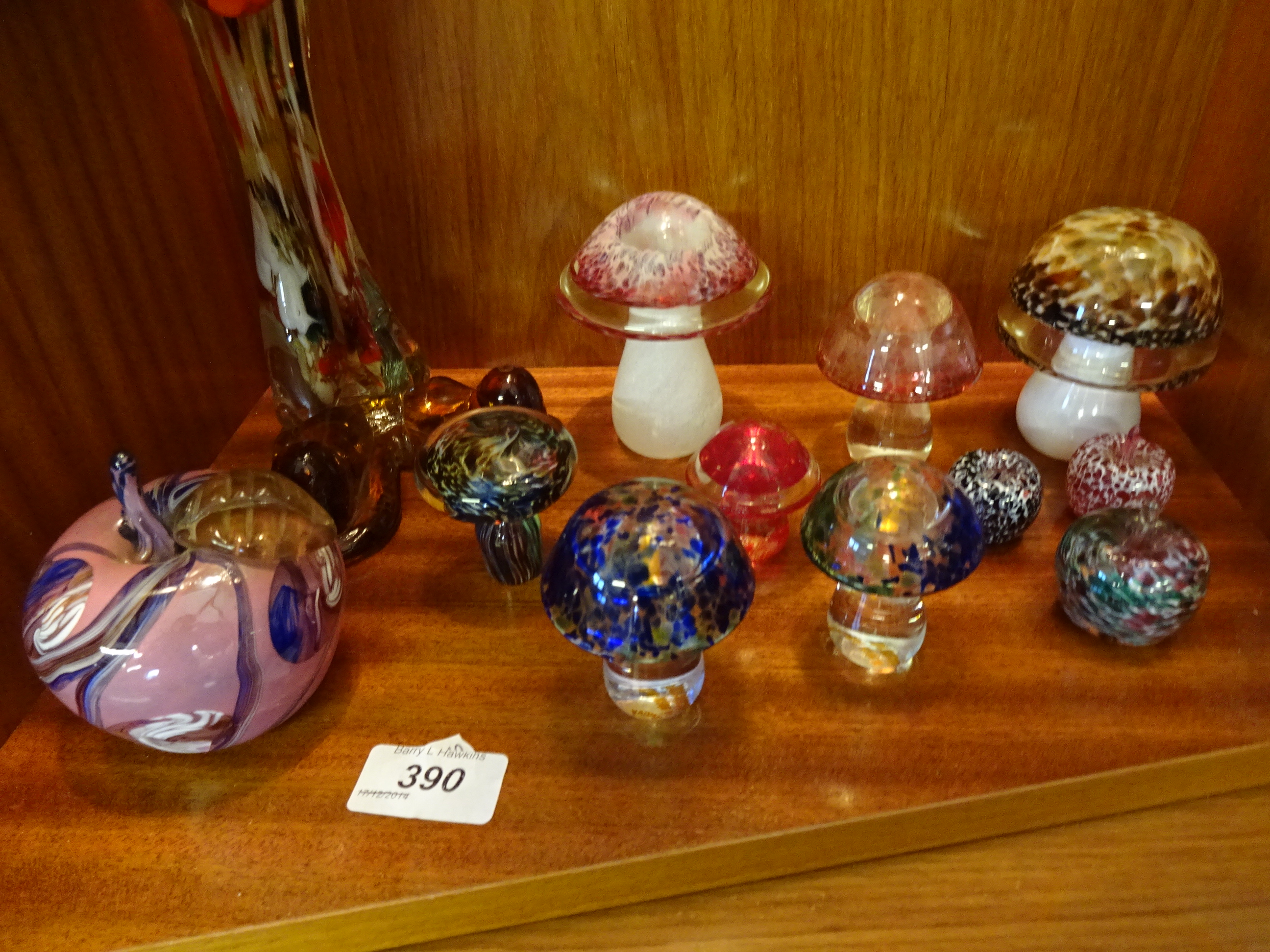 11 GLASS PAPERWEIGHTS, - Image 2 of 3