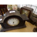 TWO WIND UP MANTLE CLOCKS ONE IS FRENCH