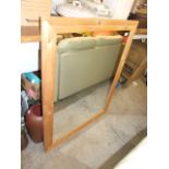 PINE FRAMED MIRROR 35 X 45 inches