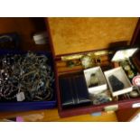 BOX OF COSTUME JEWELLERY