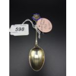 SILVER ROYAL ARTILLERY SHOOTING SPOON,