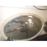 OVAL WALL MIRROR & 1 OTHER
