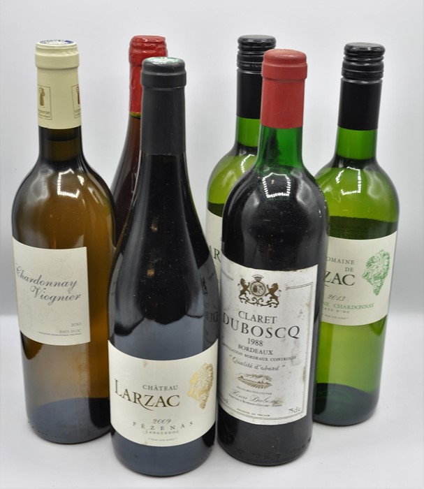 BOX OF 6 MIXED FRENCH RED WINES
