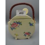 CLARICE CLIFF BISCUIT BARREL BAROQUE PATTERN