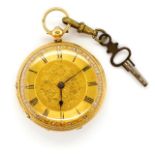 Victorian 18ct gold fob watch