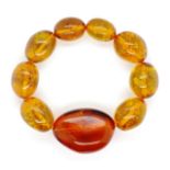 Baltic cognac amber bracelet