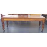 Large Edwardian style mahogany dining table