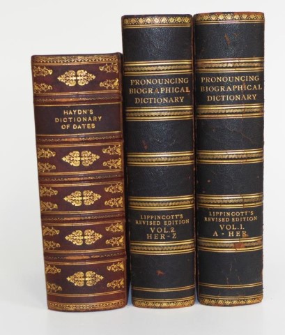 Three Antique reference books