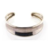 Sterling silver cuff bangle