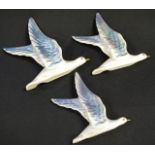 Three Australian Wembley ware flying seagulls