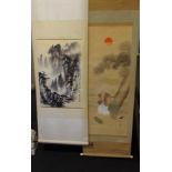 Two vintage Chinese scrolls
