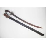 Vintage Indian sword with figural handle