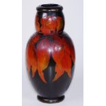 Australian pokerwork vase