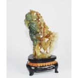 Chinese carved jade standing figure