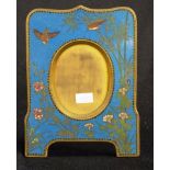 Good antique Japanese cloisonne photo frame