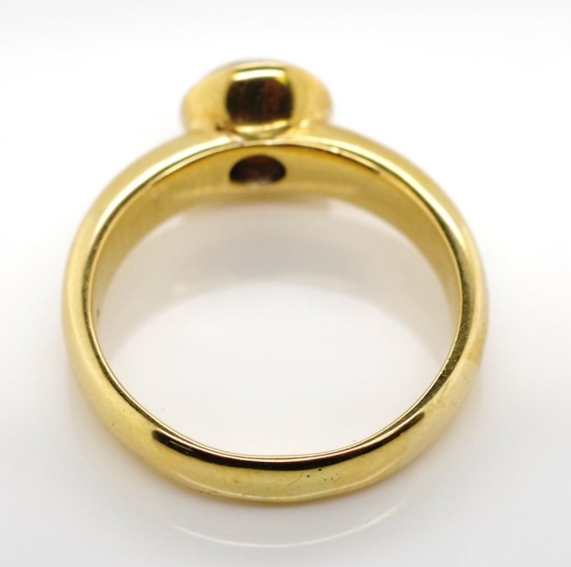 Diamond solitaire and 18ct yellow gold ring - Image 4 of 4