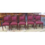 Set of 10 Edwardian dining chairs