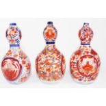 Three small Japanese Imari vases