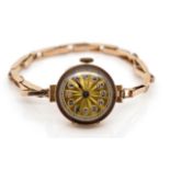 Edwardian 9ct gold ladies watch