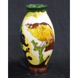 Gouda art deco hand decorated vase