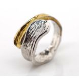 Modernist Scandinavian silver ring