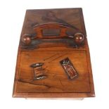 19th Century Sorrento olivewood inlaid sewing box