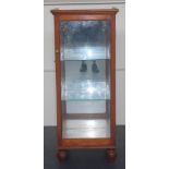 Antique mirror back display cabinet