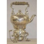 George V sterling silver kettle & stand