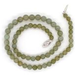 Jade beaded necklace