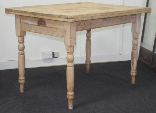 Antique English pine kitchen table