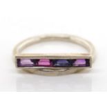 Retro Tourmaline and silver ring