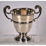 Sterling silver trophy cup