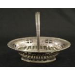 Edward VII sterling silver basket