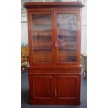 Victorian mahogany elevated bookcase