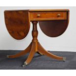 Regency style drop leaf Pembroke table