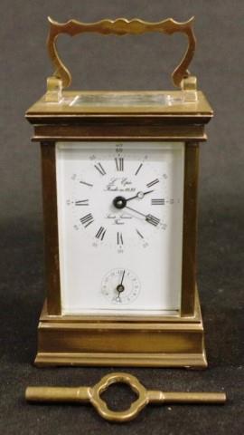 Good French L'Epee brass cased carriage clock - Image 5 of 5