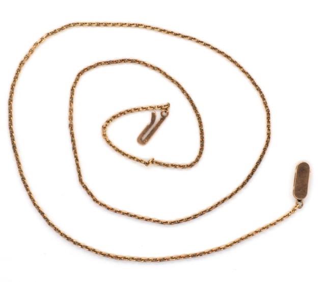 Rose gold cable chain necklace