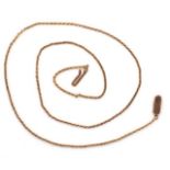 Rose gold cable chain necklace