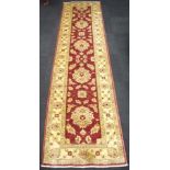 Middle Eastern hand made wool hall runner