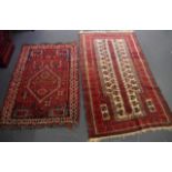 Two Iranian woollen rugs