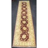 Middle Eastern hand made wool hall runner